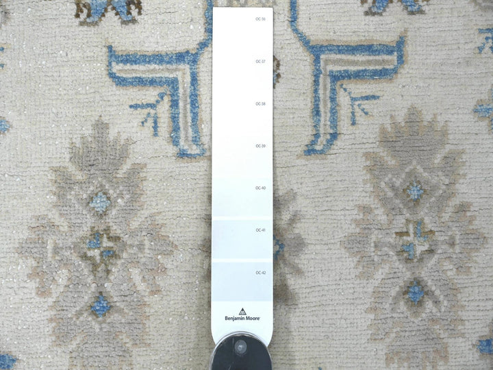 2'10" x 4'8" New Hand Knotted Ivory Wool Rectangle Oriental Rug - MOA10221811