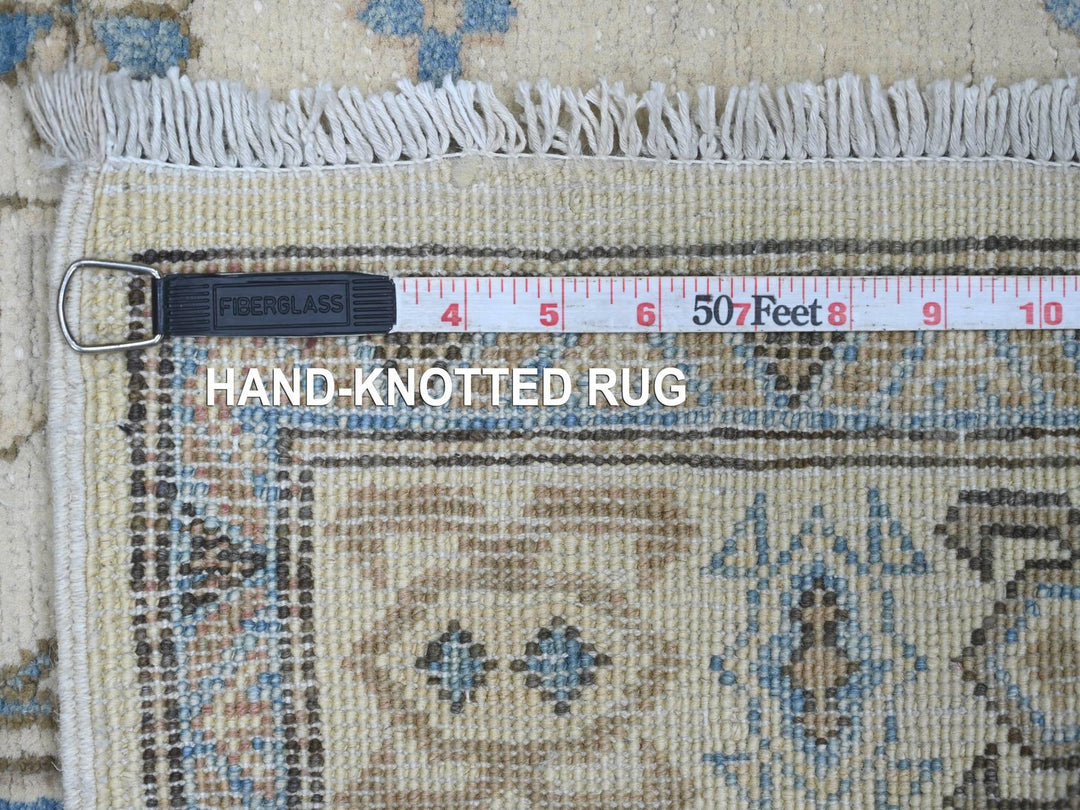 2'10" x 4'8" New Hand Knotted Ivory Wool Rectangle Oriental Rug - MOA10221811
