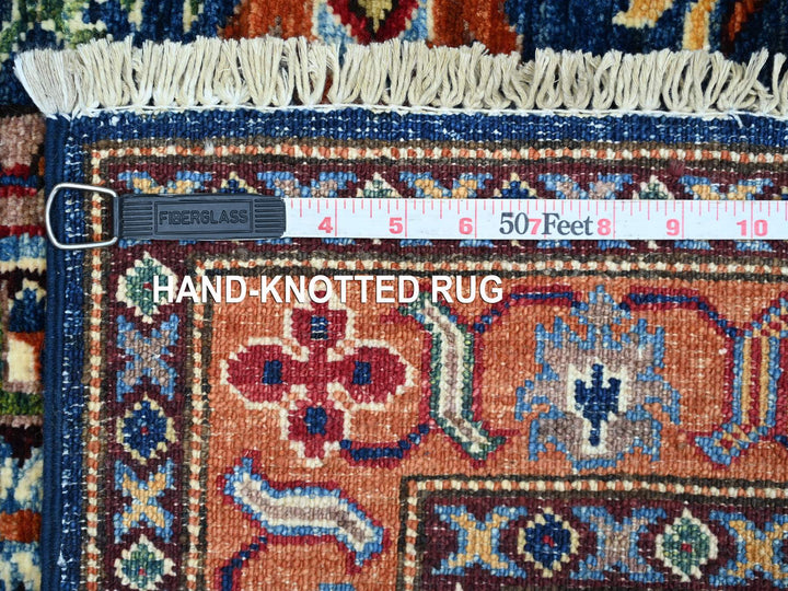2'9" x 4'1" New Hand Knotted Blue Wool Rectangle Oriental Rug - MOA10221822