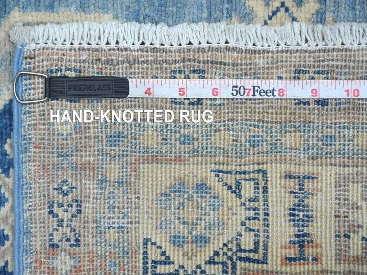 2'9" x 5'5" New Hand Knotted Blue Wool Runner Oriental Rug - MOA10221828