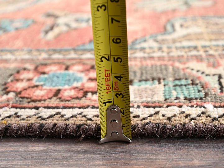 2'8" x 10'6" Vintage Hand Knotted Orange Wool Runner Oriental Rug - MOA1022182