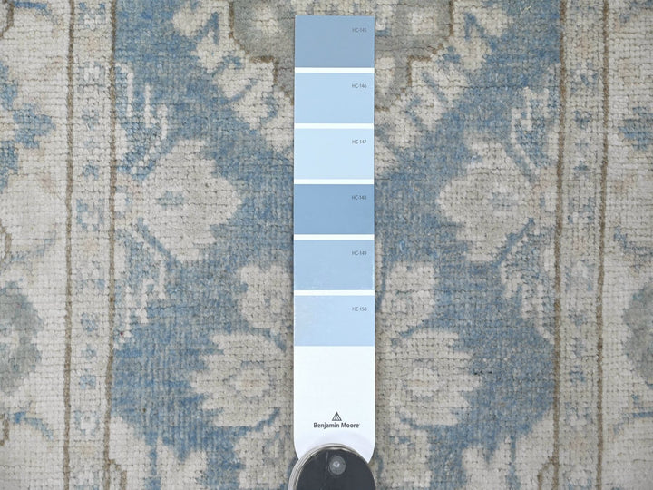 2'0" x 5'11" New Hand Knotted Blue Wool Runner Oriental Rug - MOA10221834