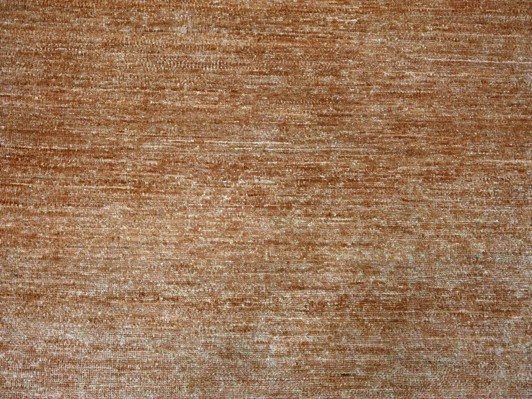 8'11" x 11'7" New Hand Knotted Brown Wool Rectangle Oriental Rug - MOA10221836