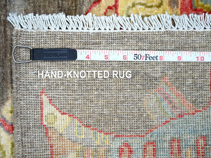 2'6" x 7'10" New Hand Knotted Brown Wool Runner Oriental Rug - MOA10221838