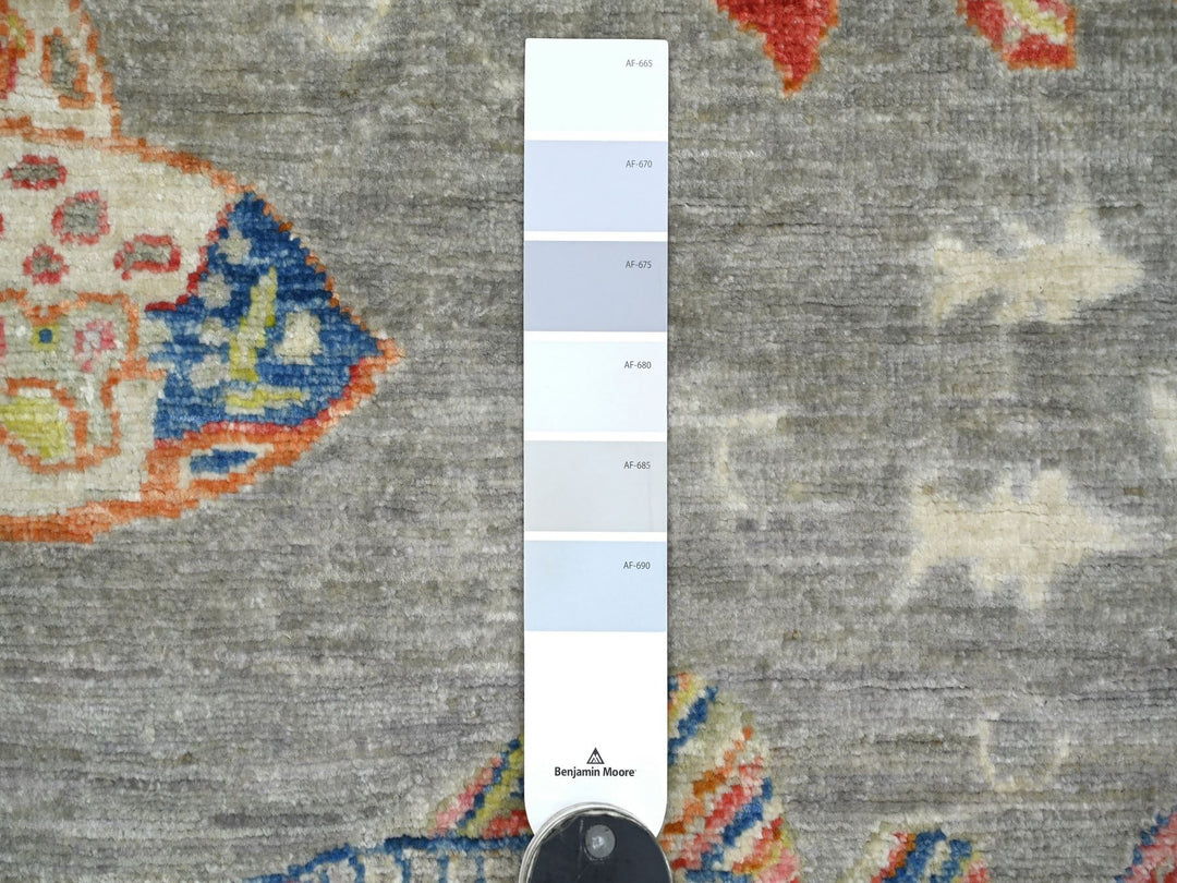 3'0" x 4'8" New Hand Knotted Grey Wool Rectangle Oriental Rug - MOA10221841