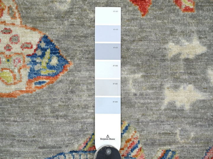 3'0" x 4'8" New Hand Knotted Grey Wool Rectangle Oriental Rug - MOA10221841
