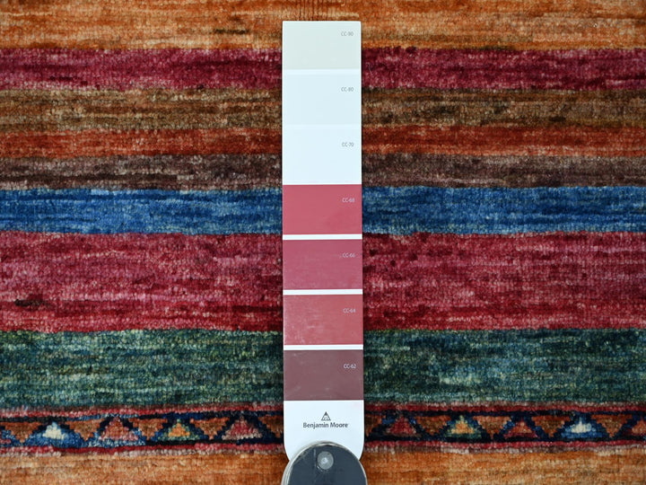2'9" x 3'8" New Hand Knotted Multicolored Wool Rectangle Oriental Rug - MOA10221850
