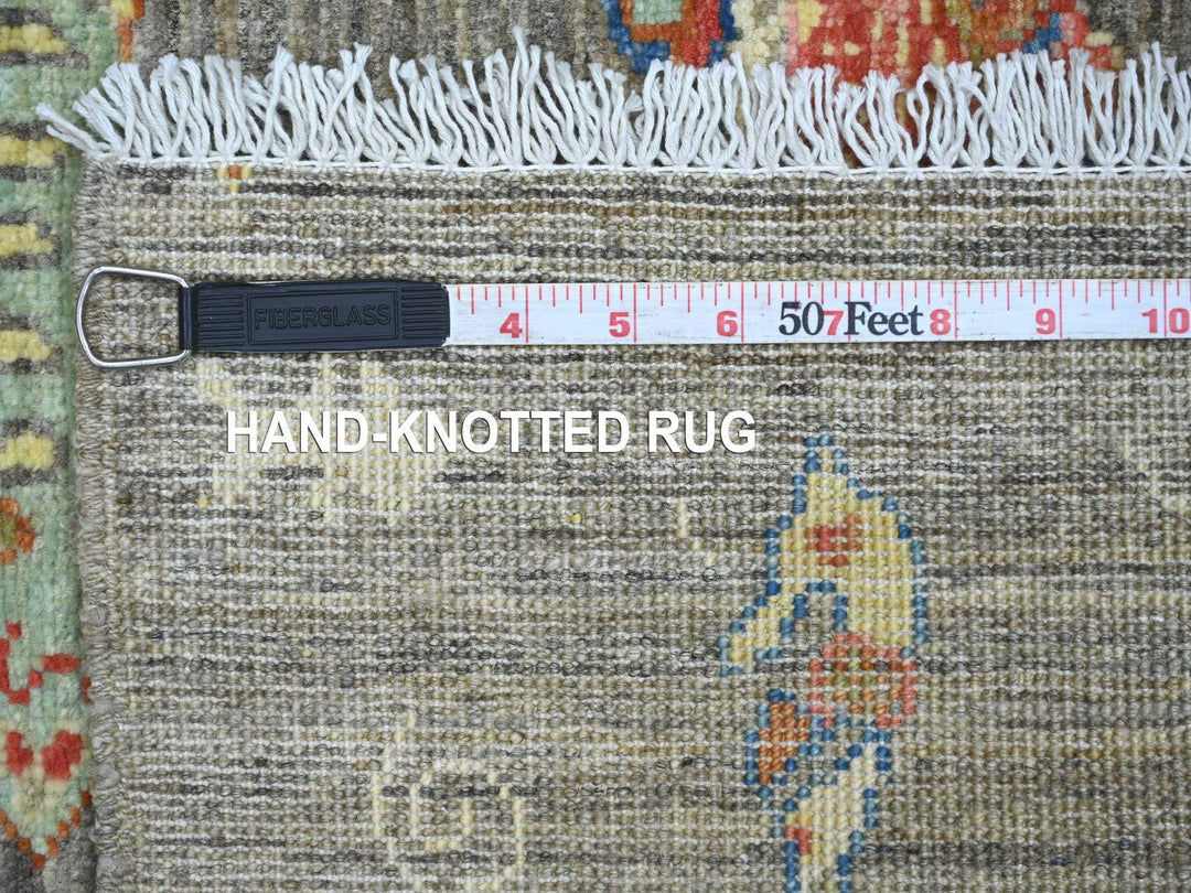 2'7" x 6'0" New Hand Knotted Brown Wool Runner Oriental Rug - MOA10221860