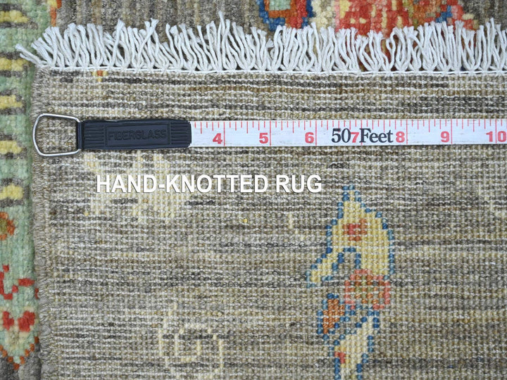 2'7" x 6'0" New Hand Knotted Brown Wool Runner Oriental Rug - MOA10221860