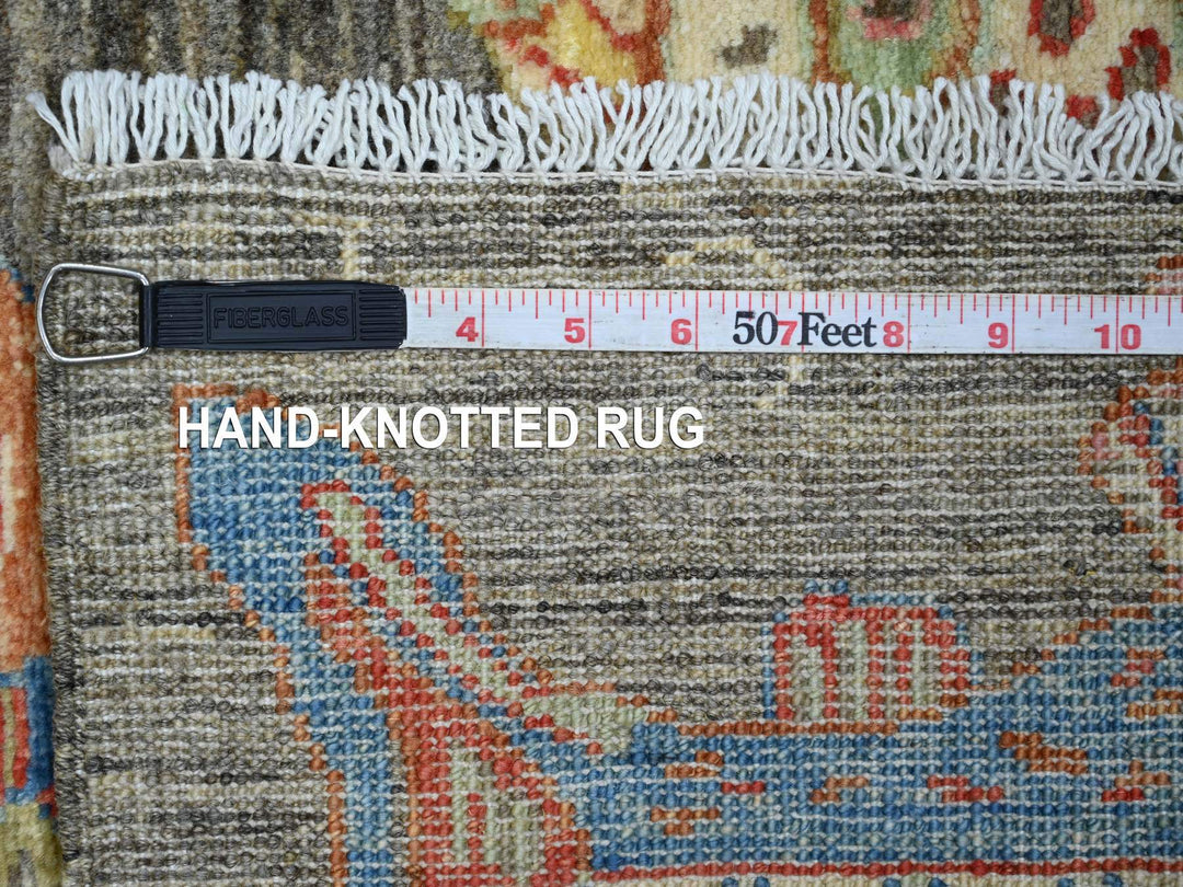 2'11" x 4'11" New Hand Knotted Brown Wool Rectangle Oriental Rug - MOA10221861