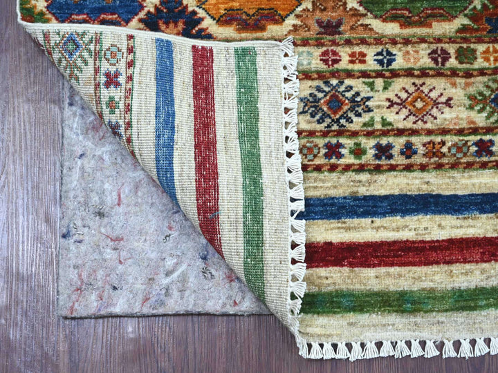 2'7" x 8'6" New Hand Knotted Multicolored Wool Runner Oriental Rug - MOA10221866