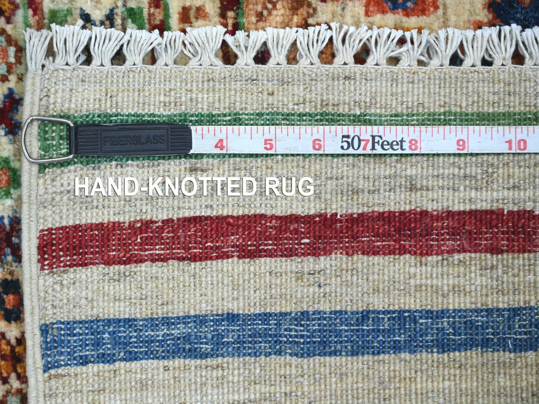 2'7" x 8'6" New Hand Knotted Multicolored Wool Runner Oriental Rug - MOA10221866