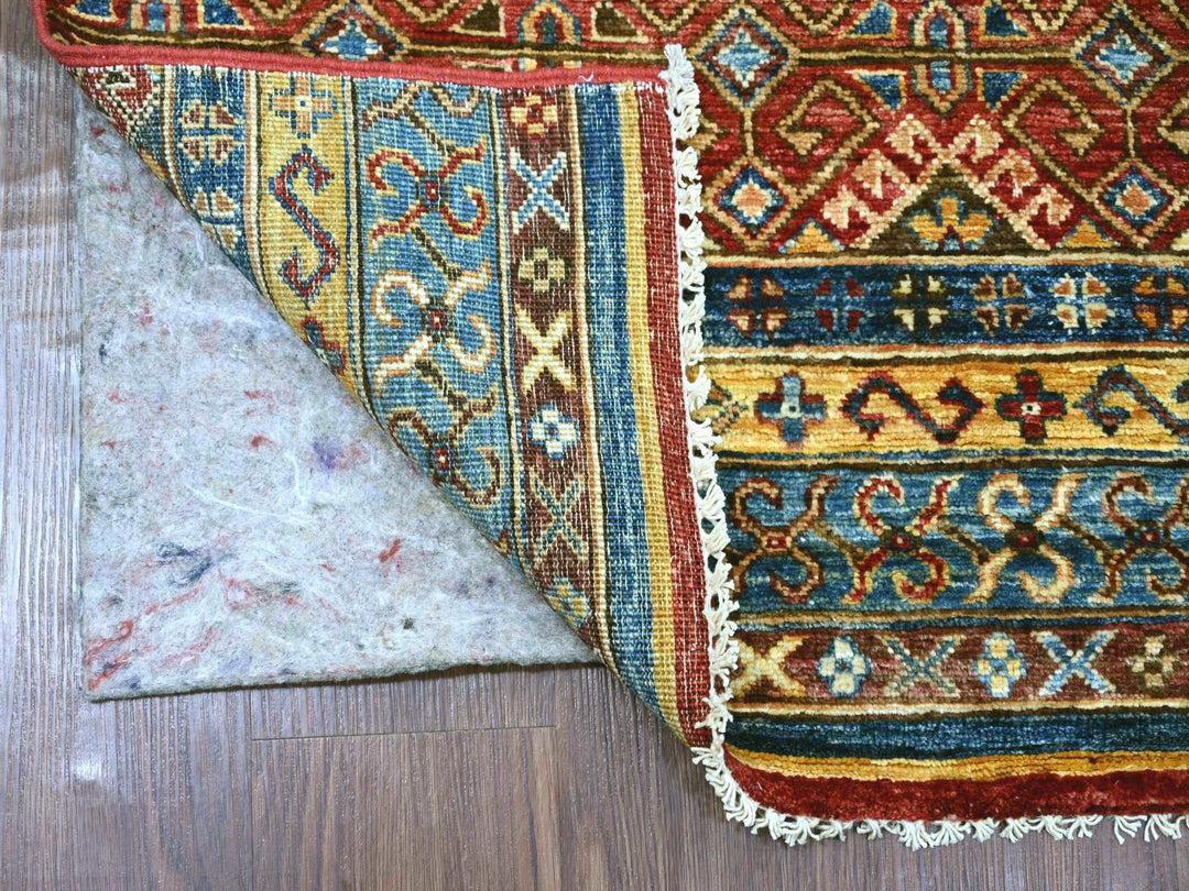 2'10" x 8'1" New Hand Knotted Multicolored Wool Runner Oriental Rug - MOA10221868