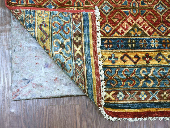 2'10" x 8'1" New Hand Knotted Multicolored Wool Runner Oriental Rug - MOA10221868