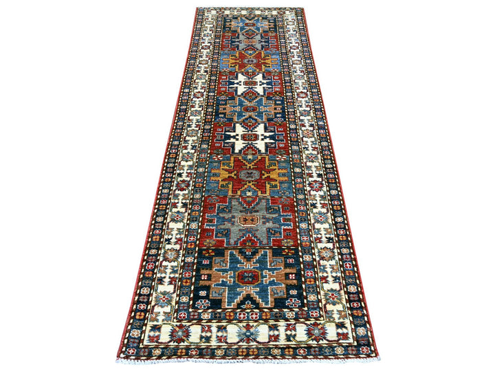 2'10" x 9'0" New Hand Knotted Multicolored Wool Runner Oriental Rug - MOA10221870