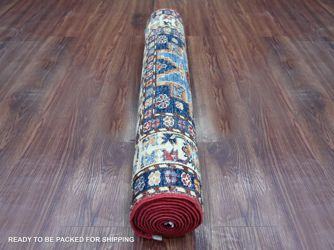 2'10" x 9'0" New Hand Knotted Multicolored Wool Runner Oriental Rug - MOA10221870