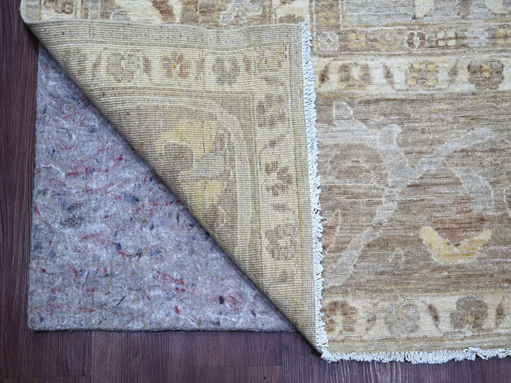 9'11" x 13'7" New Hand Knotted Grey Wool Rectangle Oriental Rug - MOA10221878