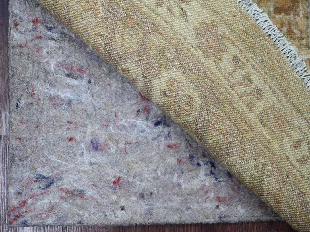 7'8" x 7'11" New Hand Knotted Brown Wool Round Oriental Rug - MOA10221887