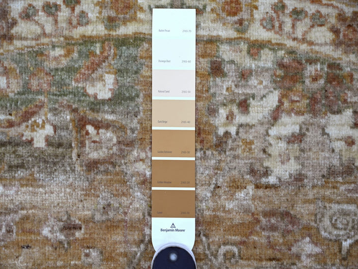 7'8" x 7'11" New Hand Knotted Brown Wool Round Oriental Rug - MOA10221887