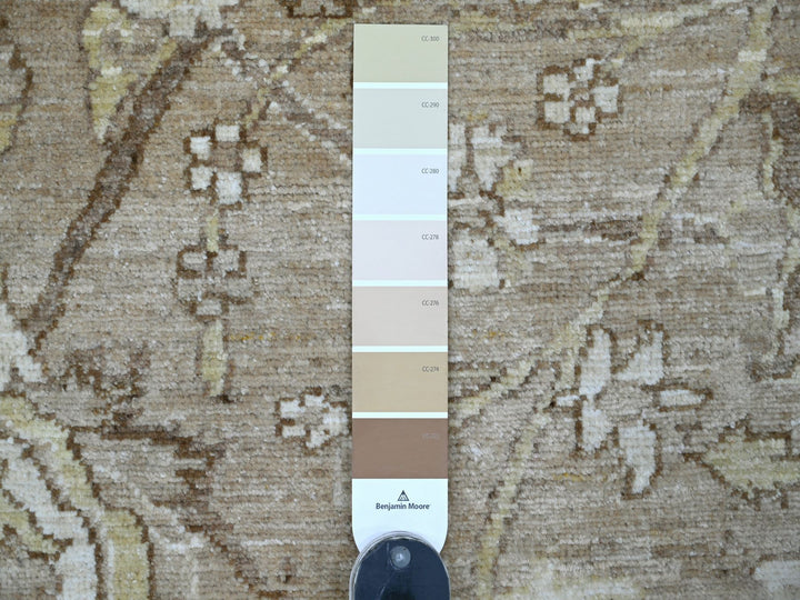8'1" x 9'9" New Hand Knotted Brown Wool Rectangle Oriental Rug - MOA10221892