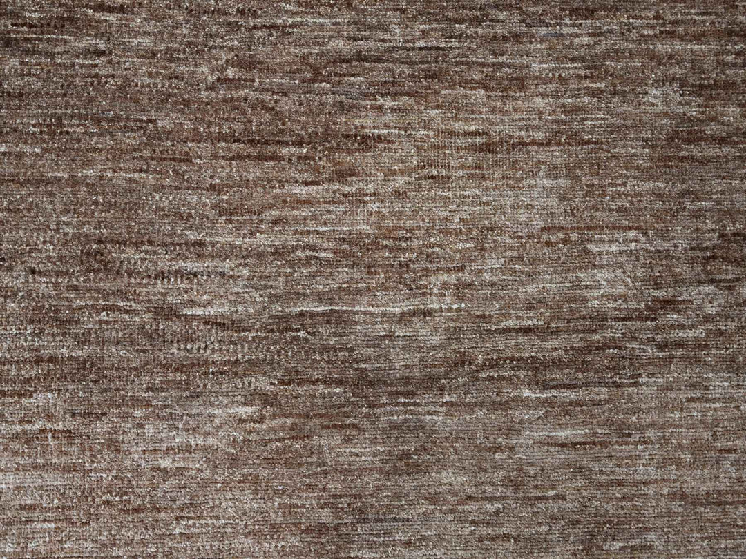 7'10" x 9'7" New Hand Knotted Brown Wool Rectangle Oriental Rug - MOA10221893