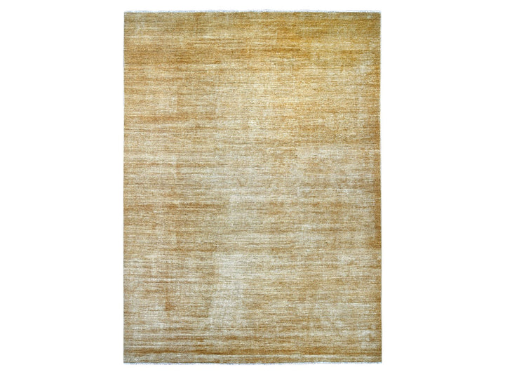 8'11" x 12'0" New Hand Knotted Brown Wool Rectangle Oriental Rug - MOA10221896