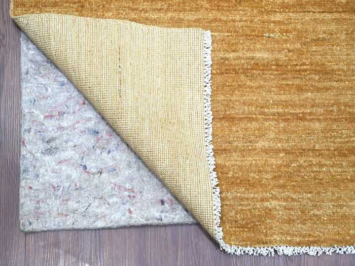 8'11" x 12'0" New Hand Knotted Brown Wool Rectangle Oriental Rug - MOA10221896