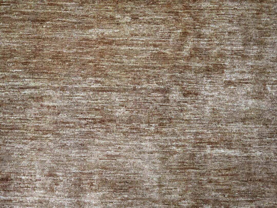 8'9" x 11'6" New Hand Knotted Brown Wool Rectangle Oriental Rug - MOA10221897