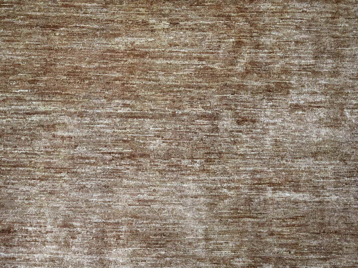 8'9" x 11'6" New Hand Knotted Brown Wool Rectangle Oriental Rug - MOA10221897