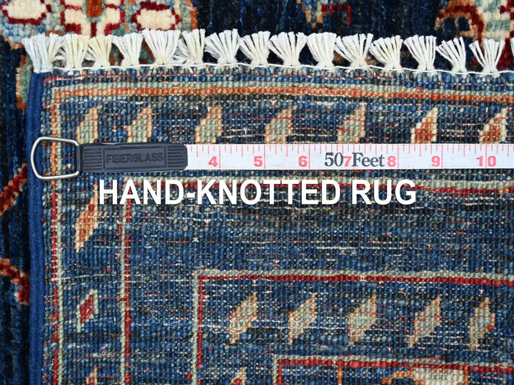 2'10" x 3'11" New Hand Knotted Blue Wool Rectangle Oriental Rug - MOA10221909