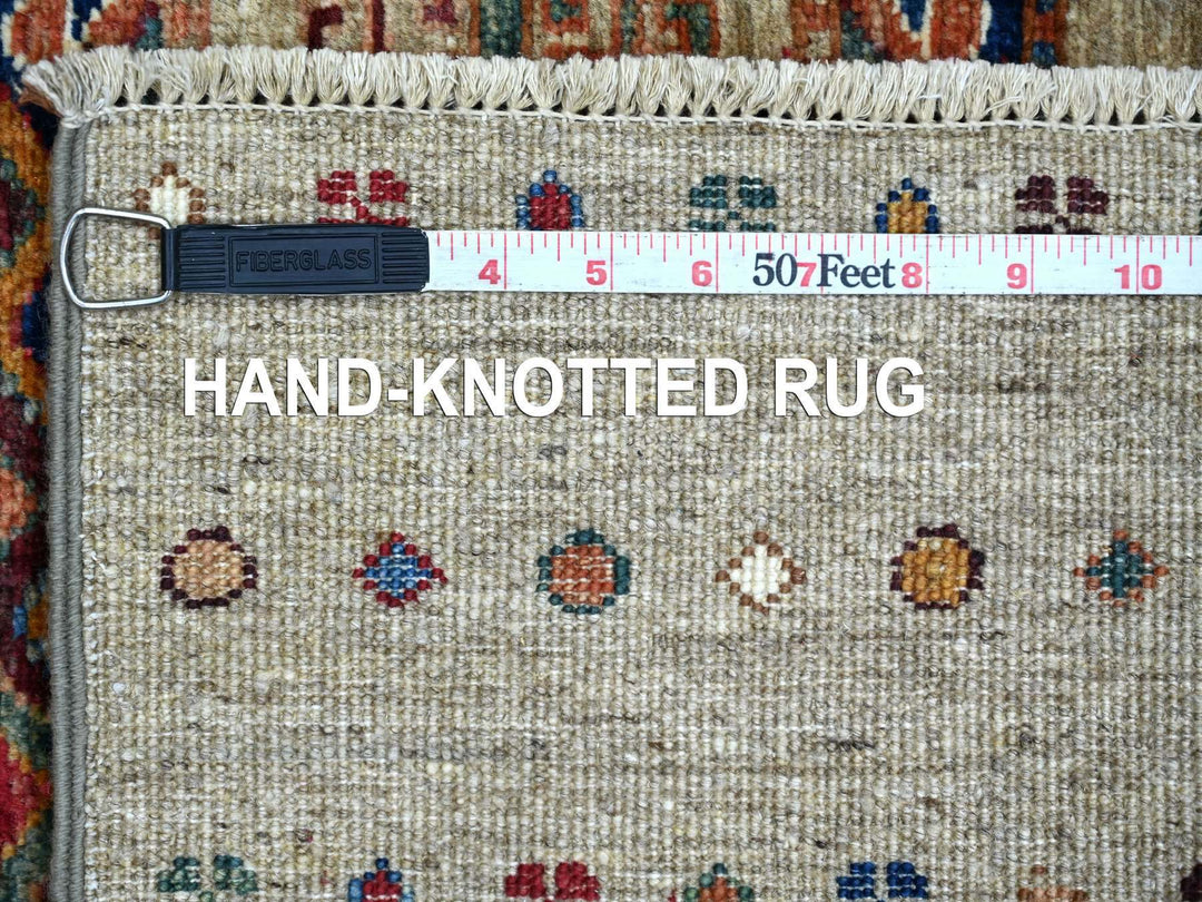 2'6" x 3'9" New Hand Knotted Grey Wool Rectangle Oriental Rug - MOA10221913