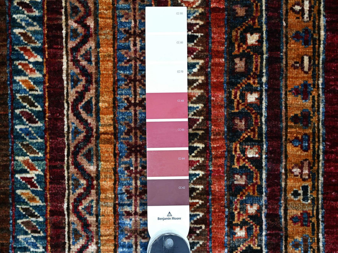 2'4" x 6'1" New Hand Knotted Red Wool Runner Oriental Rug - MOA10221915