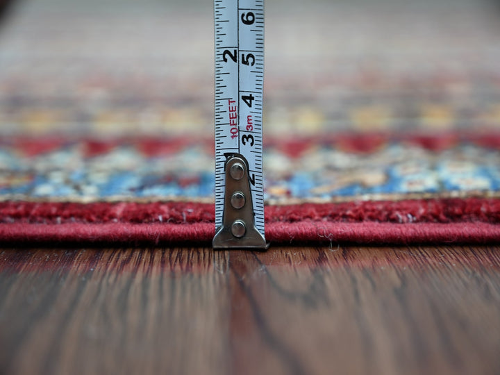 2'4" x 6'1" New Hand Knotted Red Wool Runner Oriental Rug - MOA10221915