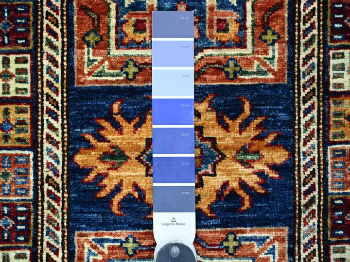 2'0" x 6'0" New Hand Knotted Blue Wool Runner Oriental Rug - MOA10221916