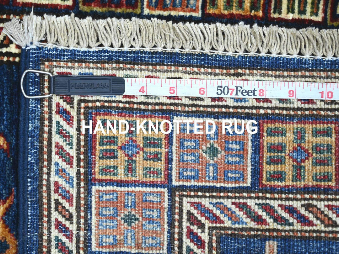 2'0" x 6'0" New Hand Knotted Blue Wool Runner Oriental Rug - MOA10221916