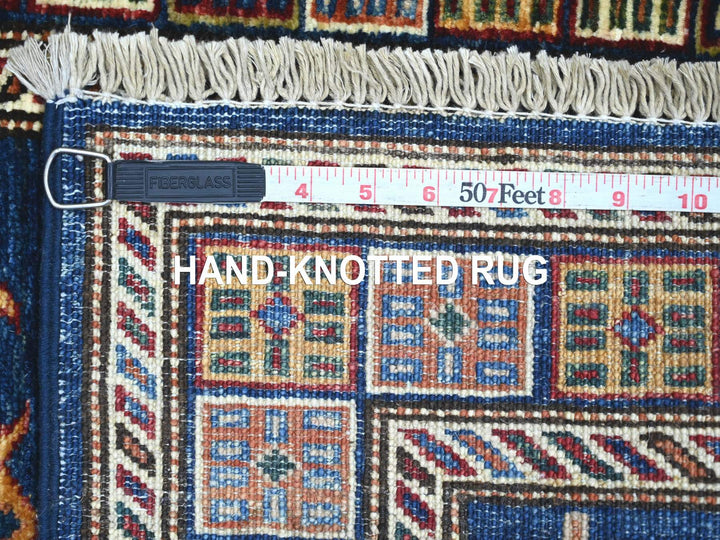 2'0" x 6'0" New Hand Knotted Blue Wool Runner Oriental Rug - MOA10221916