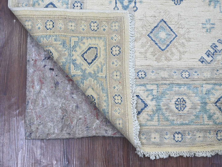 4'10" x 6'7" New Hand Knotted Ivory Wool Rectangle Oriental Rug - MOA10221918