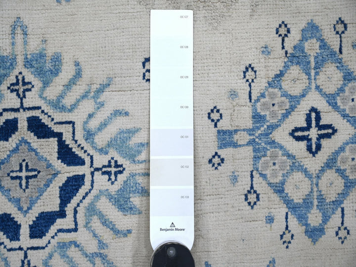 4'10" x 6'7" New Hand Knotted Ivory Wool Rectangle Oriental Rug - MOA10221918