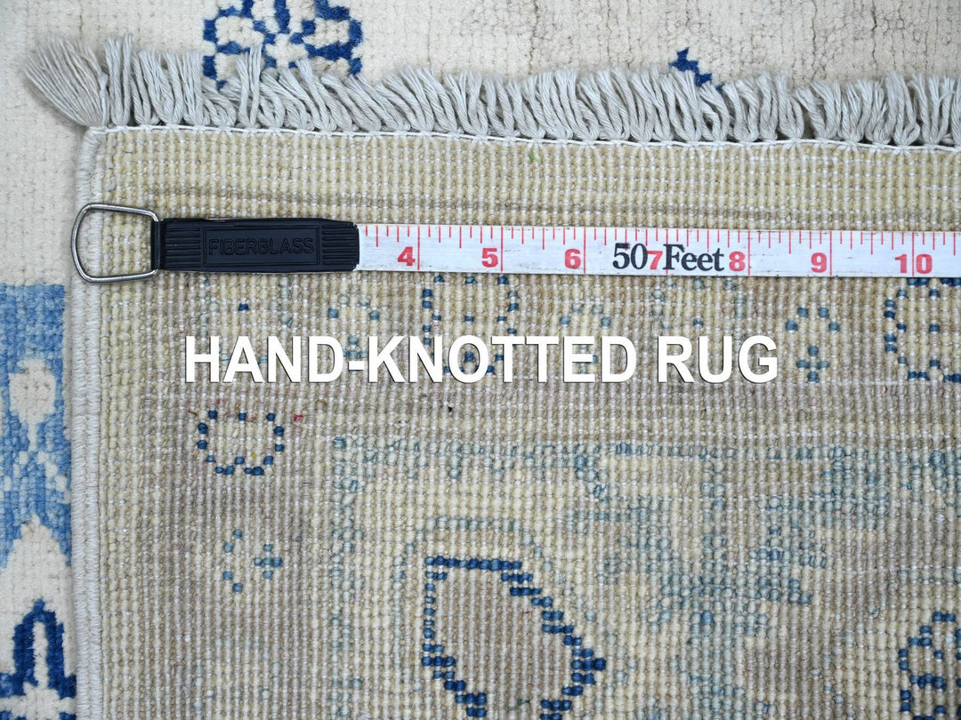 4'10" x 6'7" New Hand Knotted Ivory Wool Rectangle Oriental Rug - MOA10221918