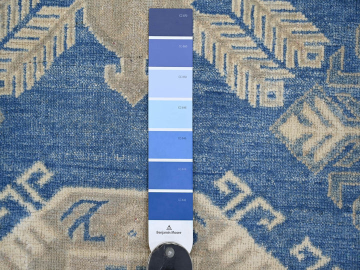 4'9" x 6'5" New Hand Knotted Blue Wool Rectangle Oriental Rug - MOA10221919