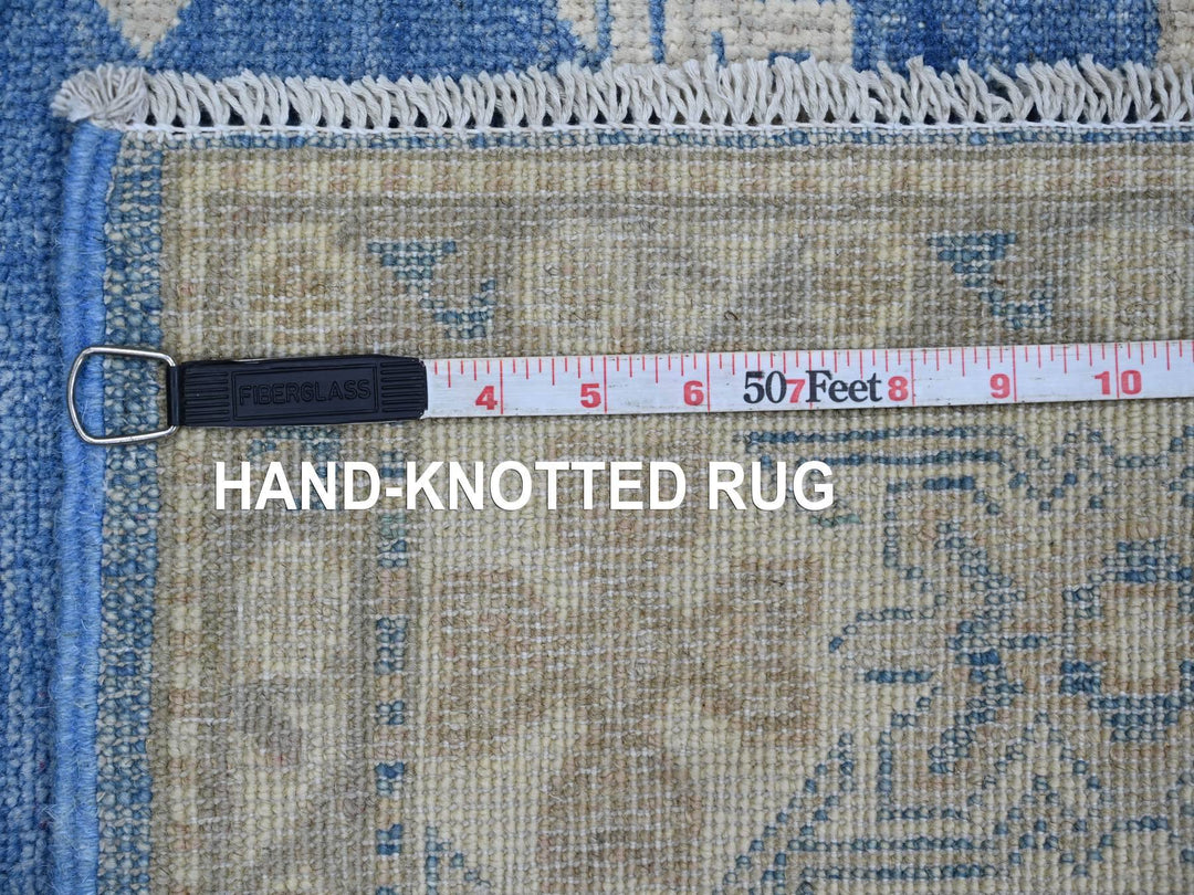 4'9" x 6'5" New Hand Knotted Blue Wool Rectangle Oriental Rug - MOA10221919