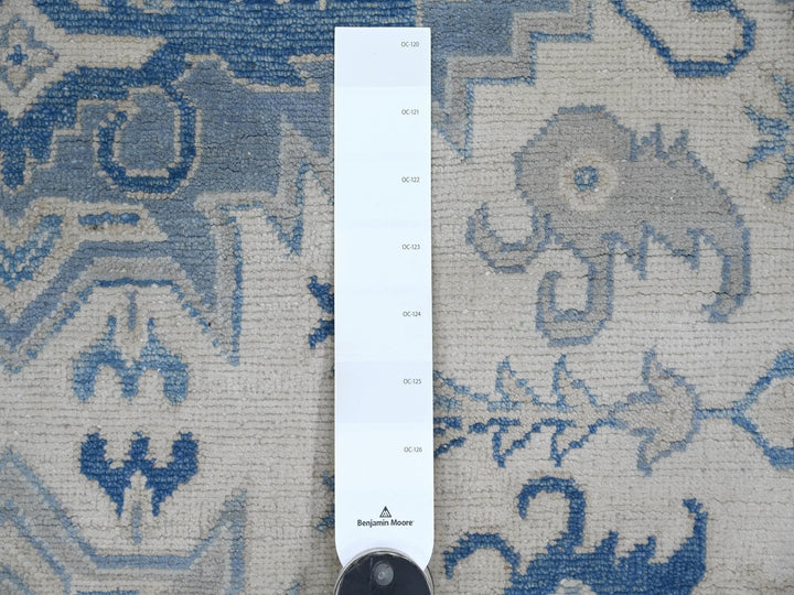 4'10" x 6'9" New Hand Knotted Ivory Wool Rectangle Oriental Rug - MOA10221921
