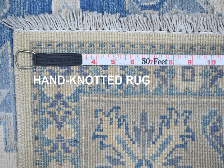 4'10" x 6'9" New Hand Knotted Ivory Wool Rectangle Oriental Rug - MOA10221921
