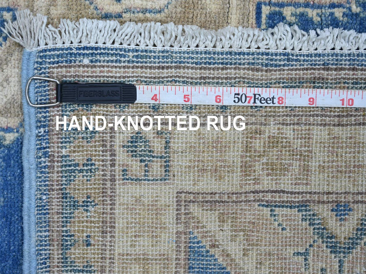 4'7" x 6'6" New Hand Knotted Blue Wool Rectangle Oriental Rug - MOA10221922