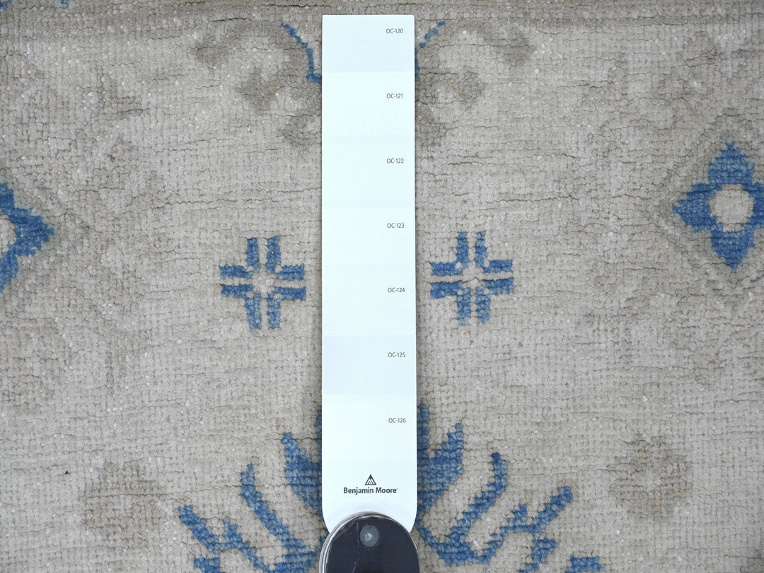 4'10" x 6'7" New Hand Knotted Ivory Wool Rectangle Oriental Rug - MOA10221923