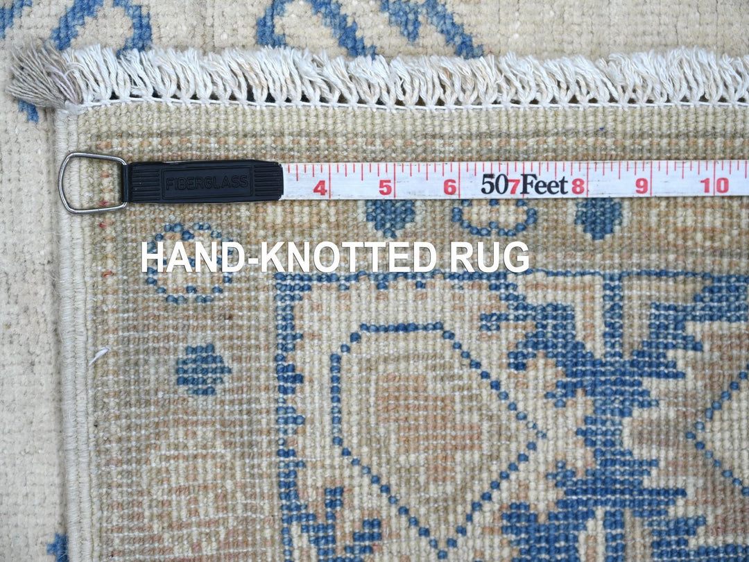 4'10" x 6'7" New Hand Knotted Ivory Wool Rectangle Oriental Rug - MOA10221923