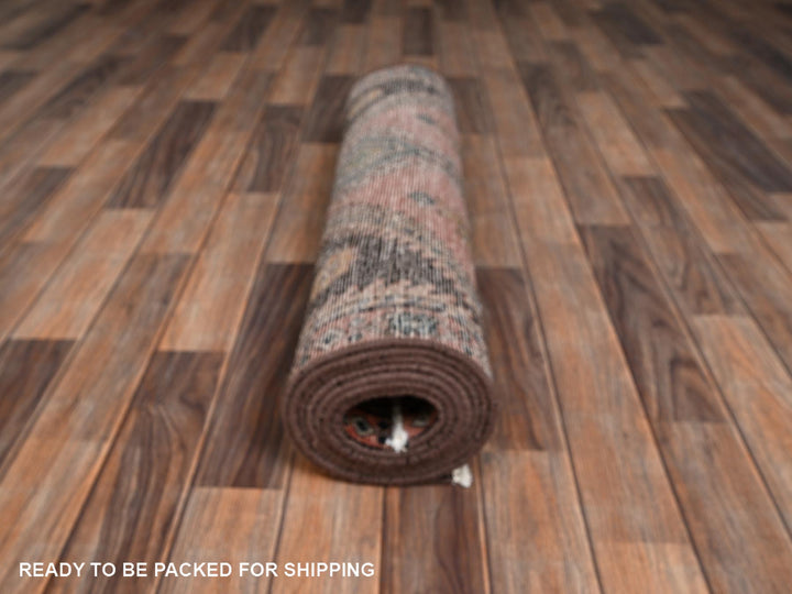 3'0" x 10'0" Vintage Hand Knotted Red Wool Runner Oriental Rug - MOA1022192