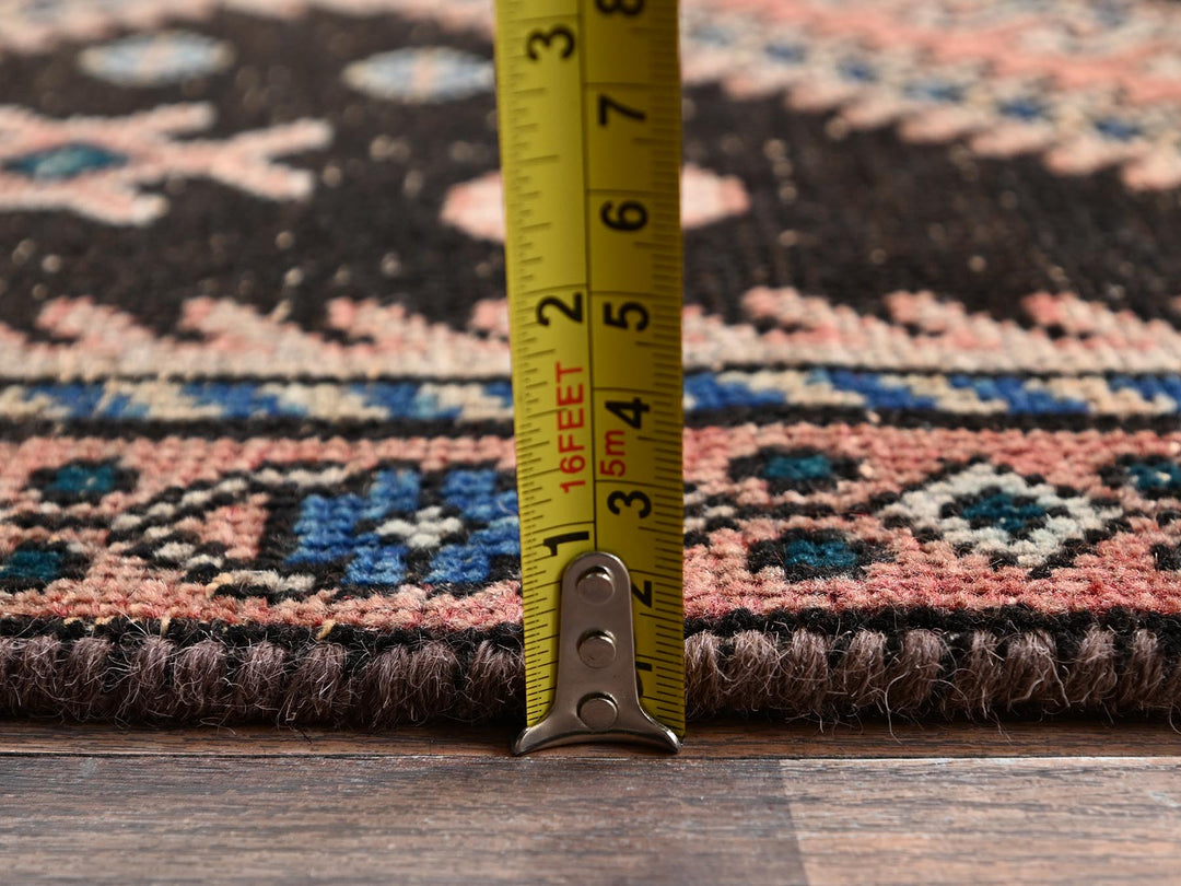 3'0" x 10'0" Vintage Hand Knotted Red Wool Runner Oriental Rug - MOA1022192