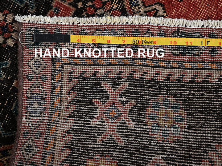 3'0" x 10'0" Vintage Hand Knotted Red Wool Runner Oriental Rug - MOA1022192