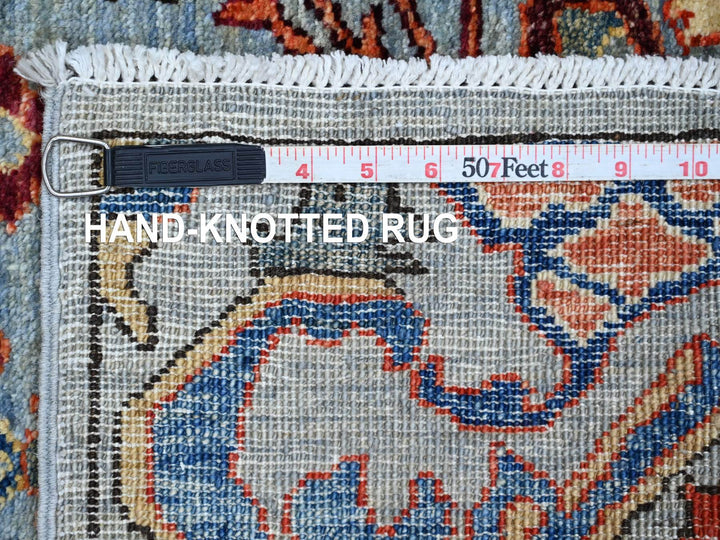 2'9" x 9'8" New Hand Knotted Blue Wool Runner Oriental Rug - MOA10221930